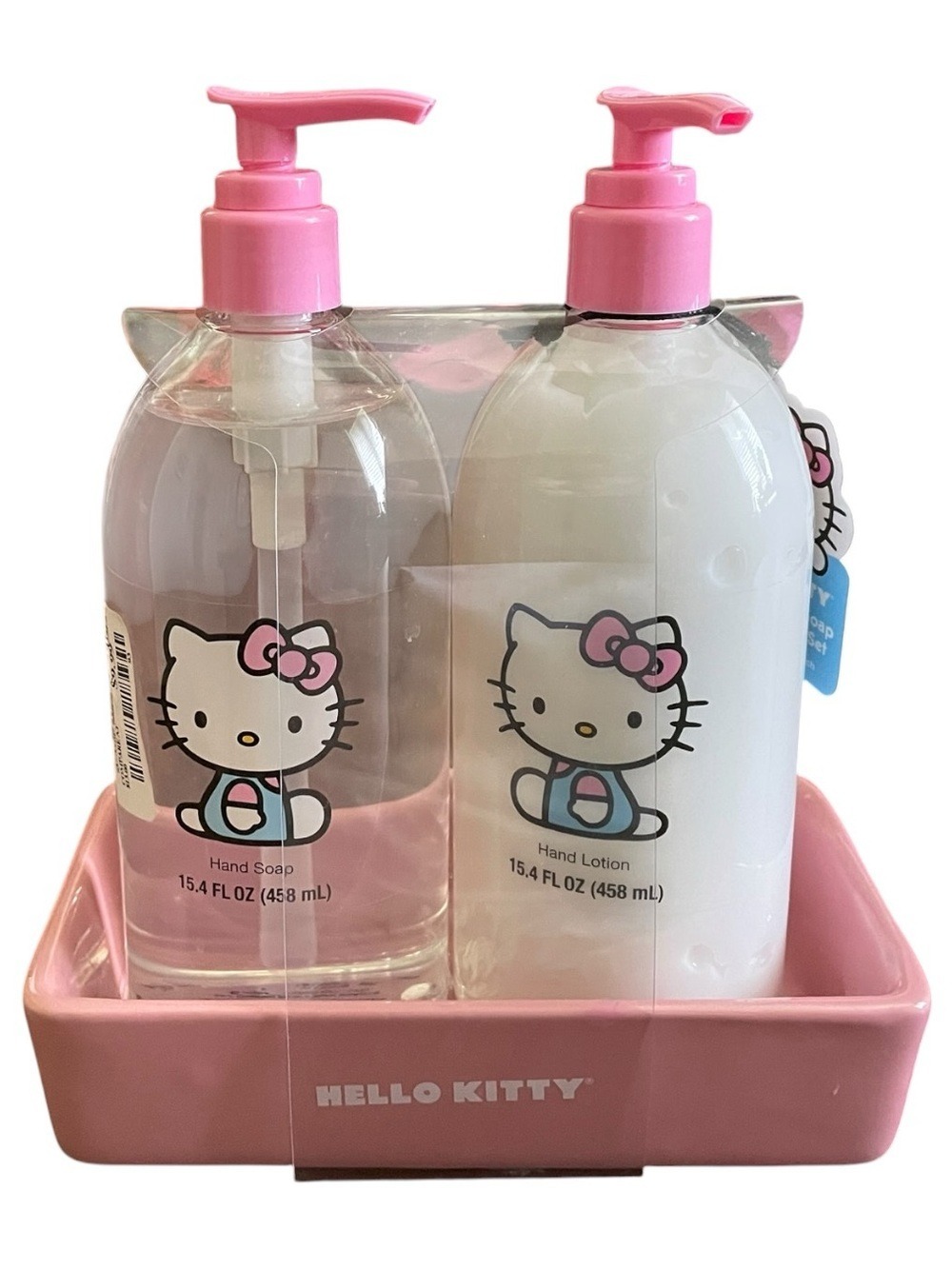 Hello Kitty Juicy Pink Grapefruit Sand Soap & Hand Lotion Set Ceramic